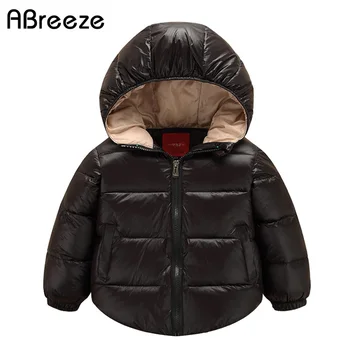 

Abreeze 2019 New baby down & parkas fashion red/black/blue baby child coats white duck down hooded outerwear for baby girls&boys