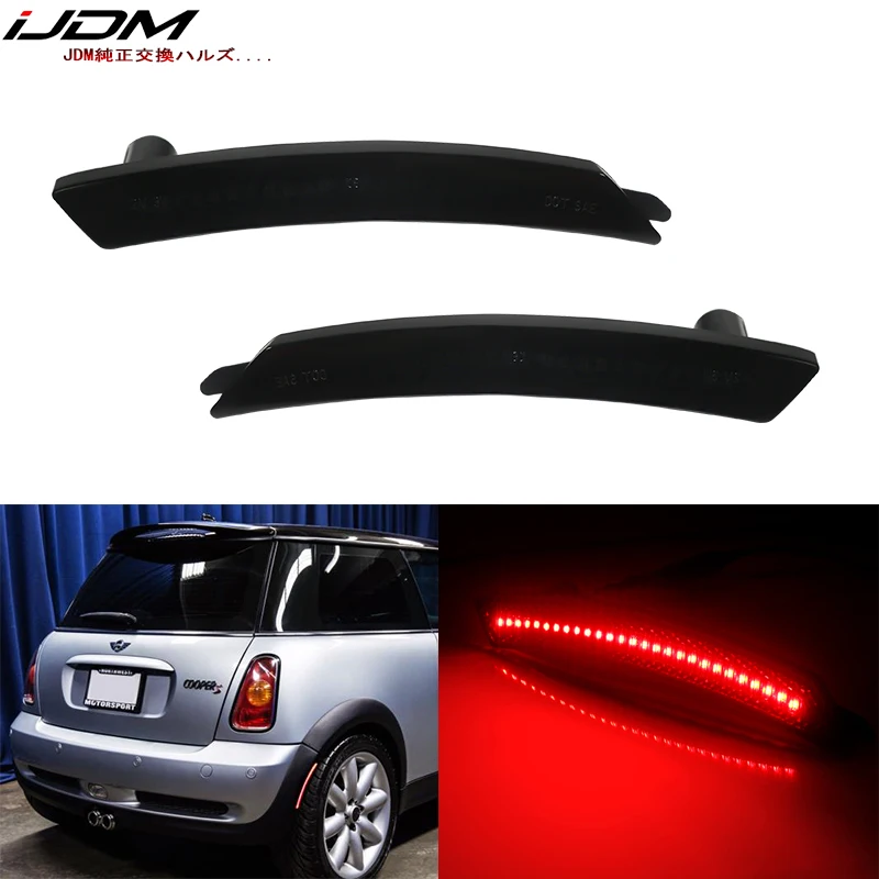 

iJDM Red Full LED Rear Side Marker Light Kit For 2002-2008 MINI Cooper R50 R52 R53 1st Gen,Replace OEM Back Sidemarker Lamps