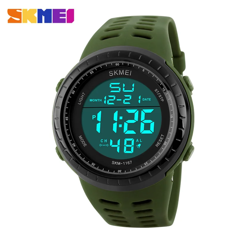 SKMEI Mens Watches Luxury Sport Army Outdoor 50m Waterproof Digital Watch Military Casual Men Wristwatches Relogio Masculino