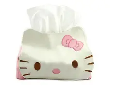 Рисунок «Hello Kitty» искусственная кожа ткани Обложка/Tissue Box/Украшение стола ткани накачки держатель для салфеток kcs K6451