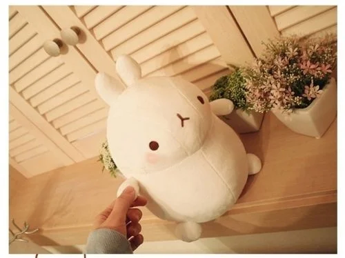 45 см Kawaii милые Molang кролик, плюшевая кукла мягкая игрушка чучело кукла Рисунок плюшевые куклы рождественские подарки