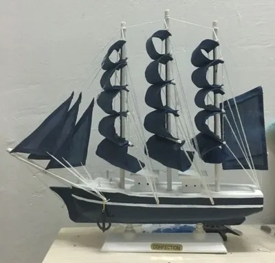 

new year new year christmas decorations for home Wool sailboat model 50cm technology ship gift decoration