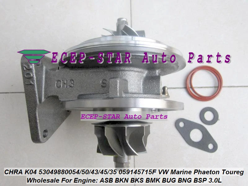 Turbo CHRA K04 53049880054 53049880050 53049880043 53049880045 53049880035 059145715F ASB BKN BKS BMK BUG BNG BSP 3.0L