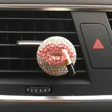 Горячий кристалл милые губы автомобиля освежитель воздуха Духи вентиляционное отверстие клип интерьерный Декор BX
