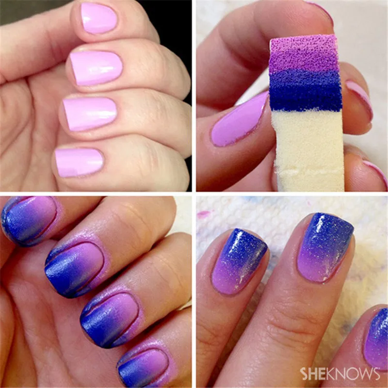 3 шт. градиент ногтей мягкие губки для Цвет исчезают UV гель для ногтей маникюра Nail Art инструменты