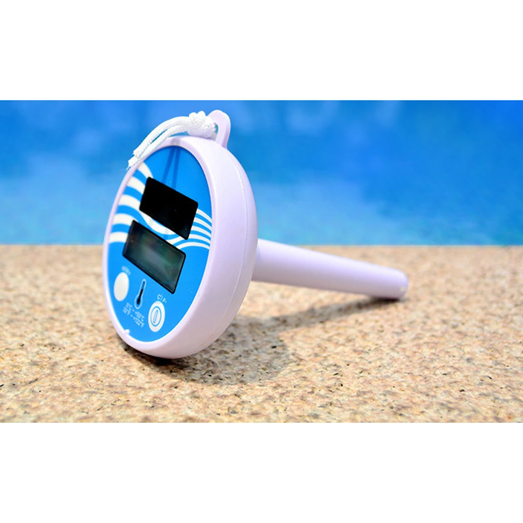 Solar Powered Digital Floating Pool & Hot Tub/ Spa Thermometer Temperature