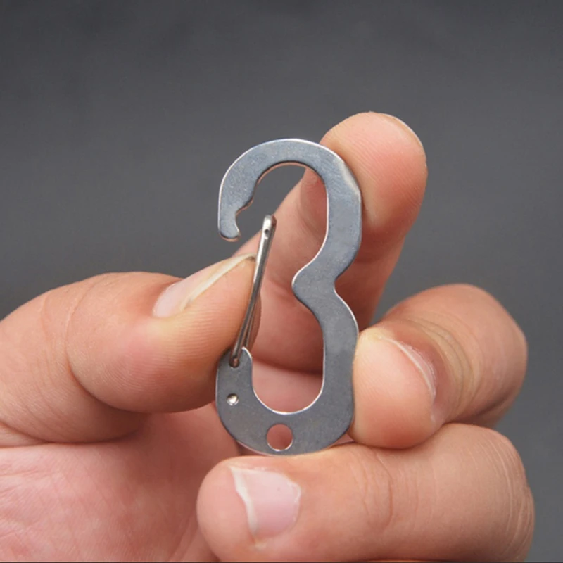 1PC Stainless Steel Key Buckles & Hooks Digital Hook Hanging buckle