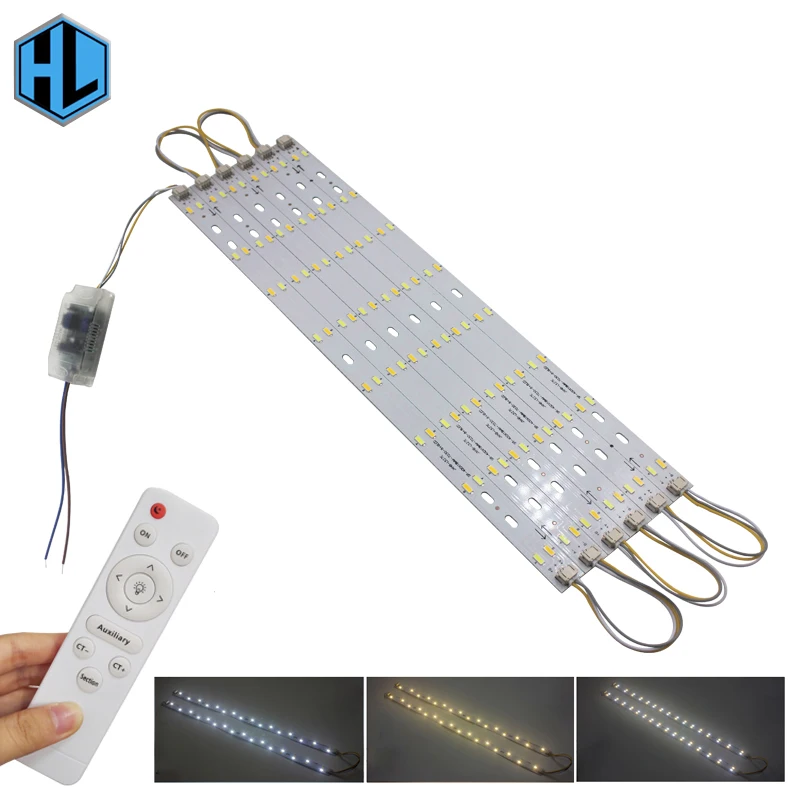 

LED ceiling light 24W modern home lighting aluminum PCB board light source module infrared remote control living room lights