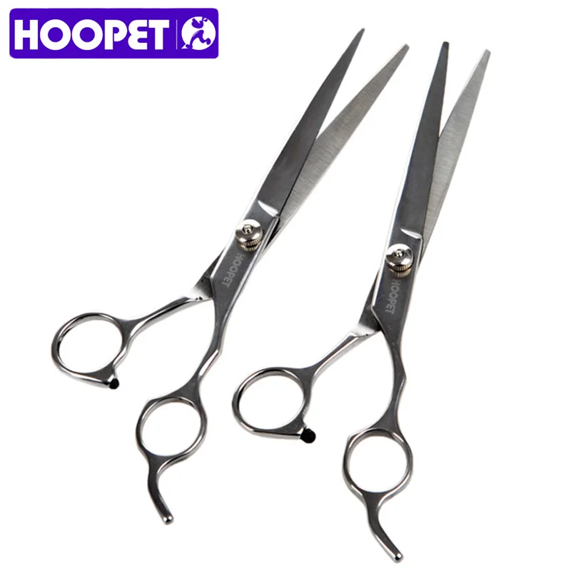 HOOPET Professional Dog Cat Grooming Scissors Suit Cutting Curved Thinning Shears Sets Pet Accessory HOOPET Professional Dog Cat Grooming Scissors Suit Cutting Curved Thinning Shears Sets Pet Accessory