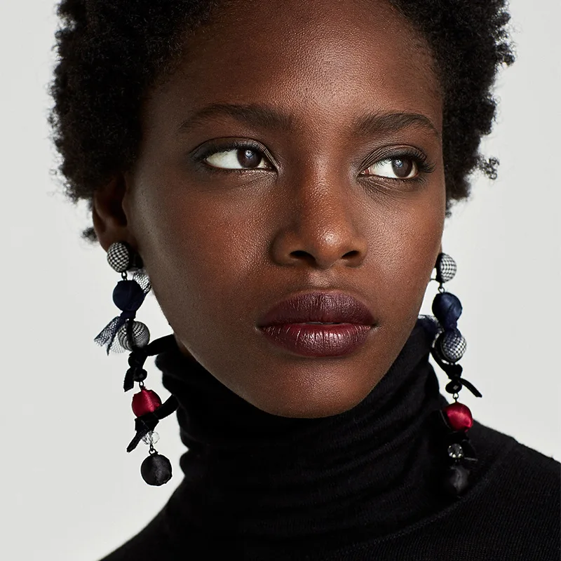 

2018 New Special Design Cotton Ball Drop Dangle Earrings Women Gifts Bohemian Statement Long Colorful Earrings Cheap Wholesale