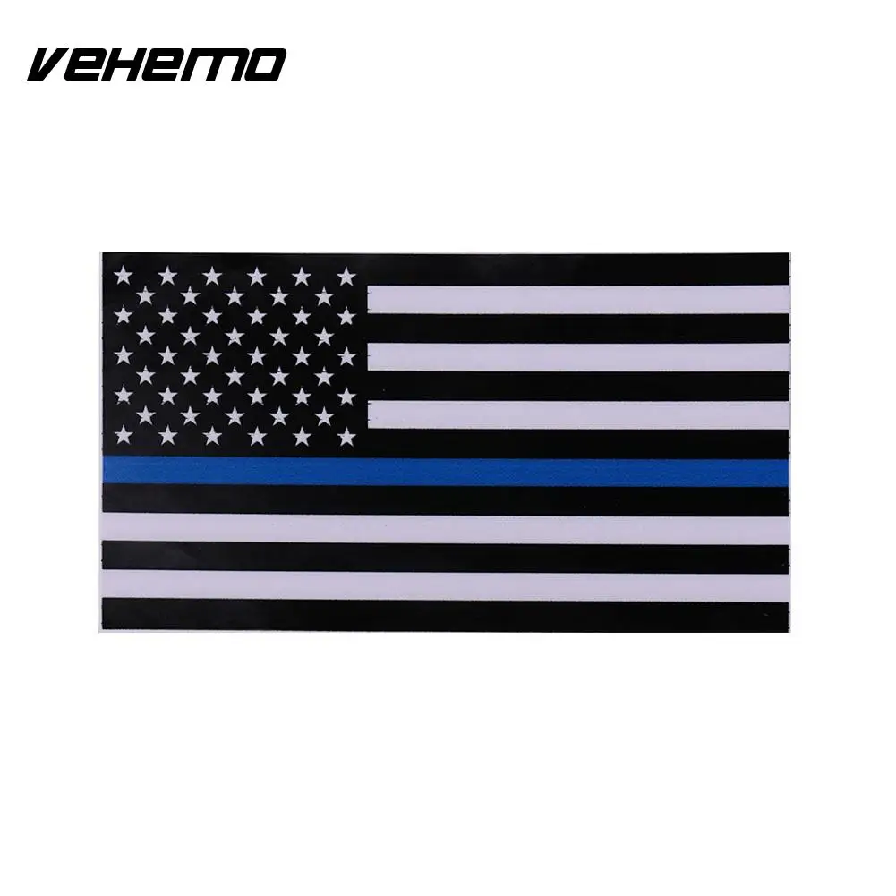 Vehemo американский флаг США в синюю полоску автомобиля Стикеры автомобиля Средства ухода за кожей окна ПВХ Наклейка знак украшение