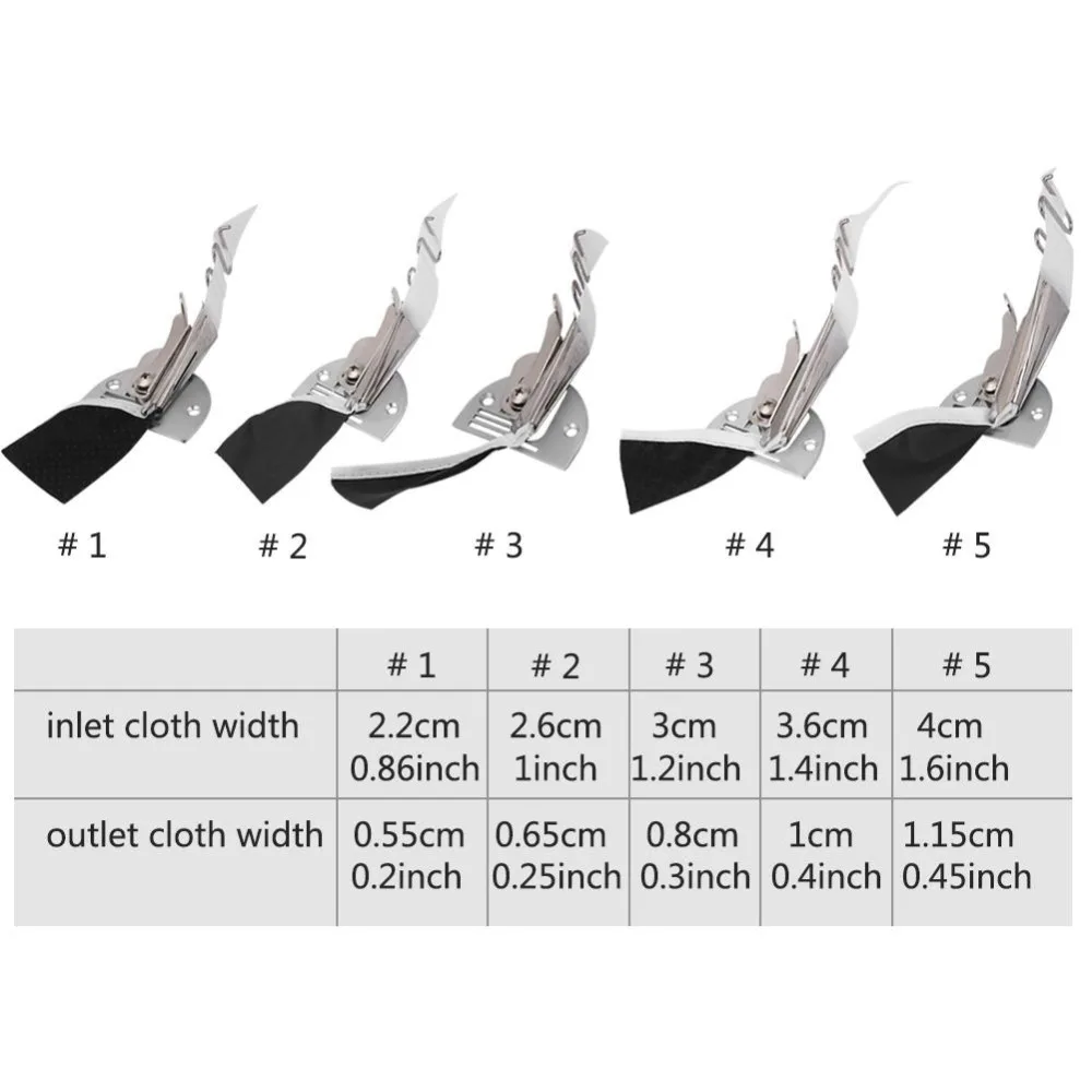 

Double Fold Angle Binder Binding Attachment Folder Industrial Sewing Machine Accessories Steel