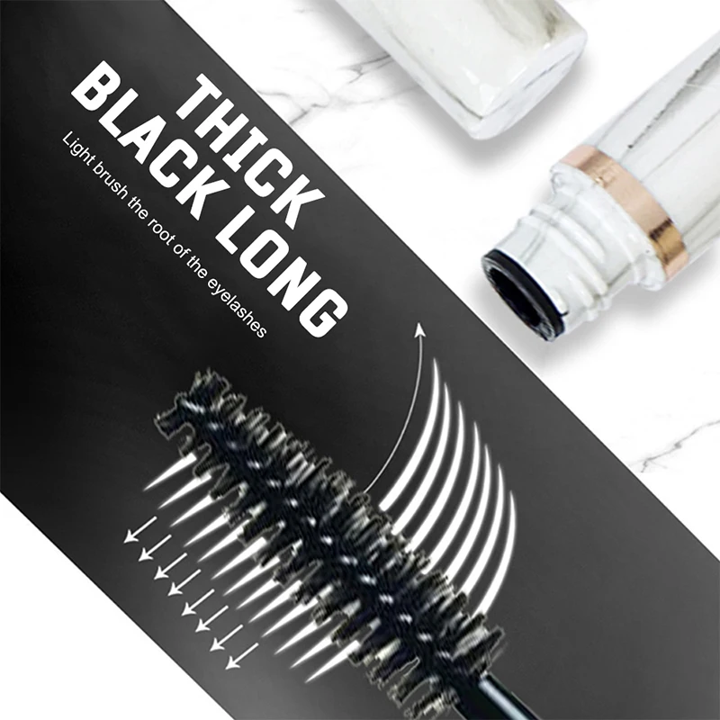 10g Black Eyelash Mascara Waterproof Eyes Makeup Fashion Lasting 4D Thick