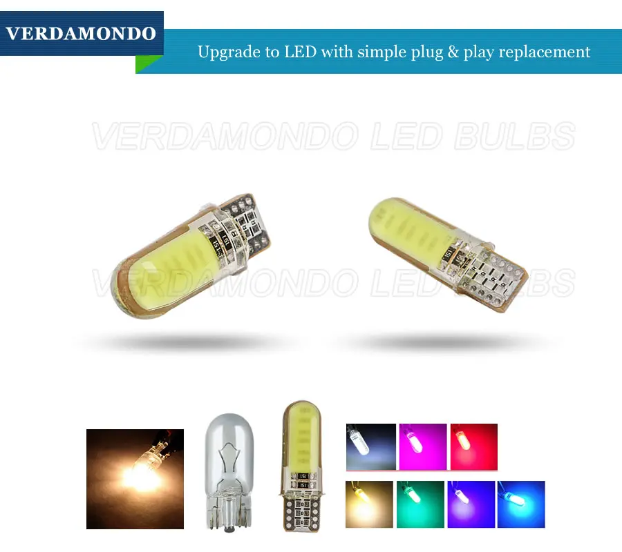 T10 W5W LED 194 COB силиконовый корпусветодиодный светодиодные лампы s Автомобильные