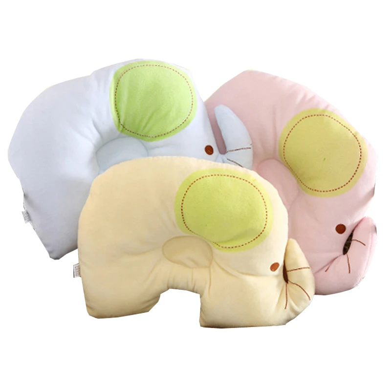 

Baby Pillow Newborn Cotton Cute Shape Anti-migraine Memory Foam elephant pillow Infant baby head pillow baby room accessories