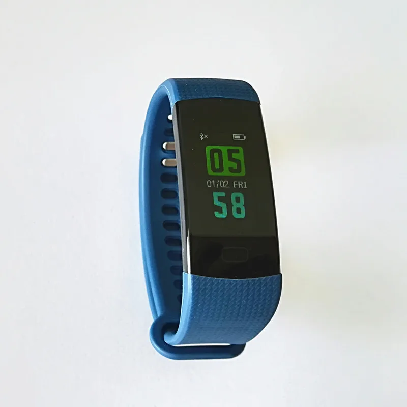 Умный Браслет Y5 с Bluetooth, монитор кровяного давления, умный браслет, цветной экран для женщин и мужчин, спортивный фитнес-трек, шагомер - Цвет: Синий