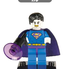 GUSUG 100 шт XH170 собрать супер героев Супермен Bizarro Ultron кирпичи экшн Строительные блоки Детская Коллекция Подарочные игрушки