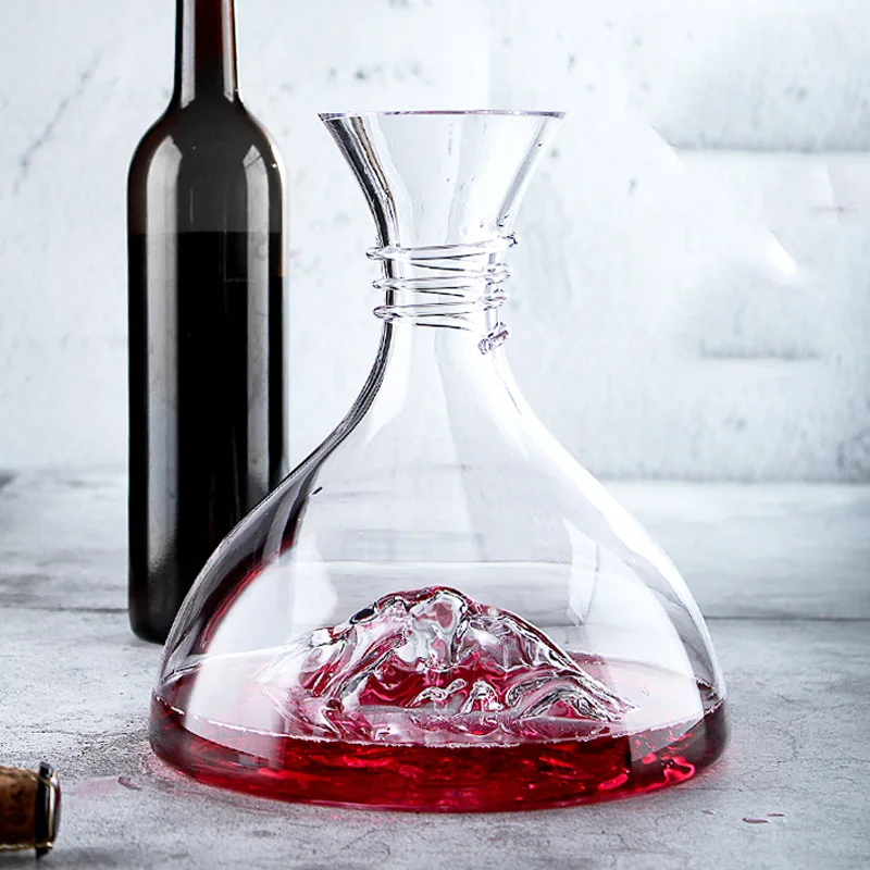 Iceberg Lead Free Crystal Glass Red Wine Decanter Quick Wine Divider