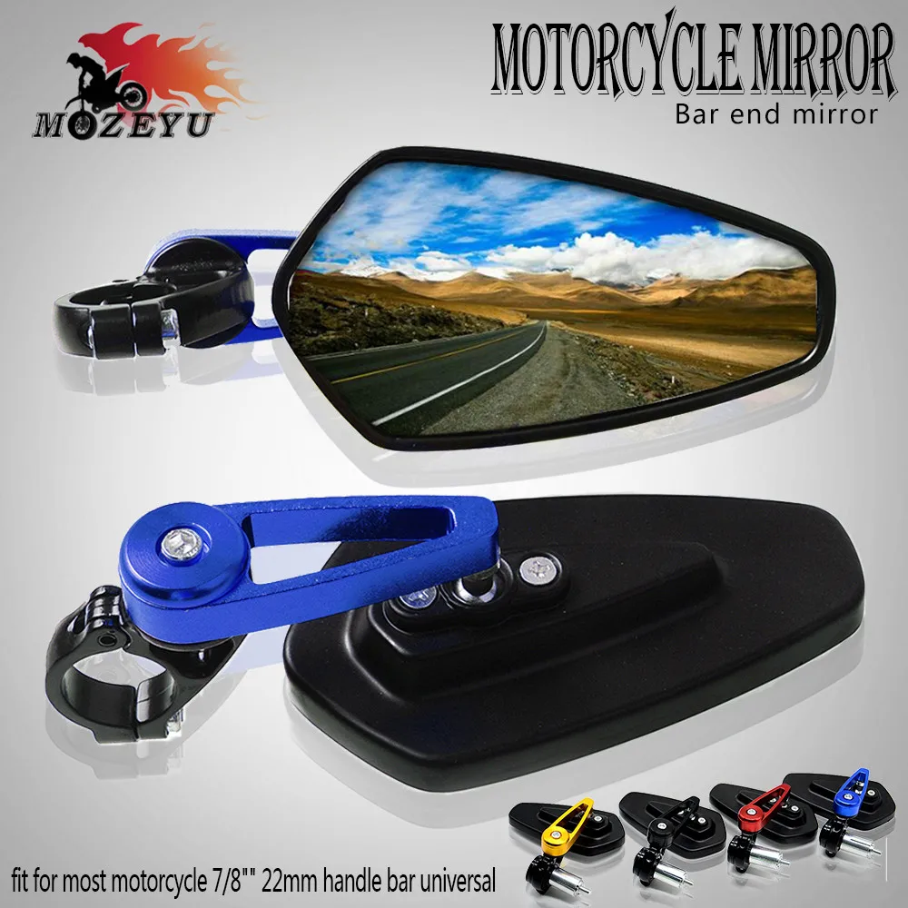 

7/8" 22mm Universal CNC Motorcycle handlebar grips rearview Side mirror For YAMAHA MT07 MT 07 MT-07 MT09 MT-09 FZ07 09 FZ-07 09