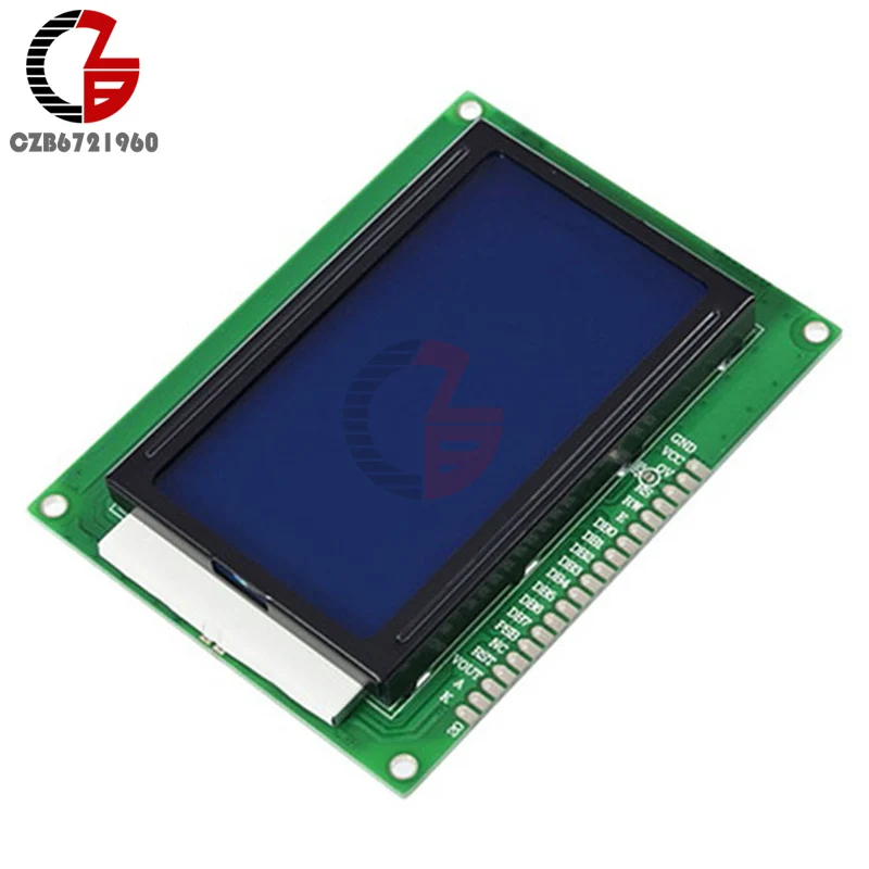 

DC 5V 12864 LCD Display Module 128x64 DOTS Graphic Matrix LCD Blue/Yellow Backlight for Arduino Raspberry Pi