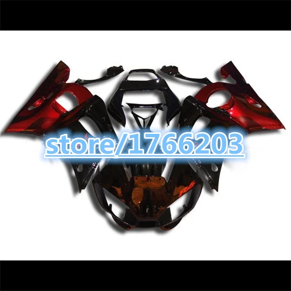 

HOT SALE Fairing kit for YZF-R6 98-02 red black YZF R6 98 99 00 01 02 YZF 600 R6 1998 - 2002 aftermarket fairing kits Ning