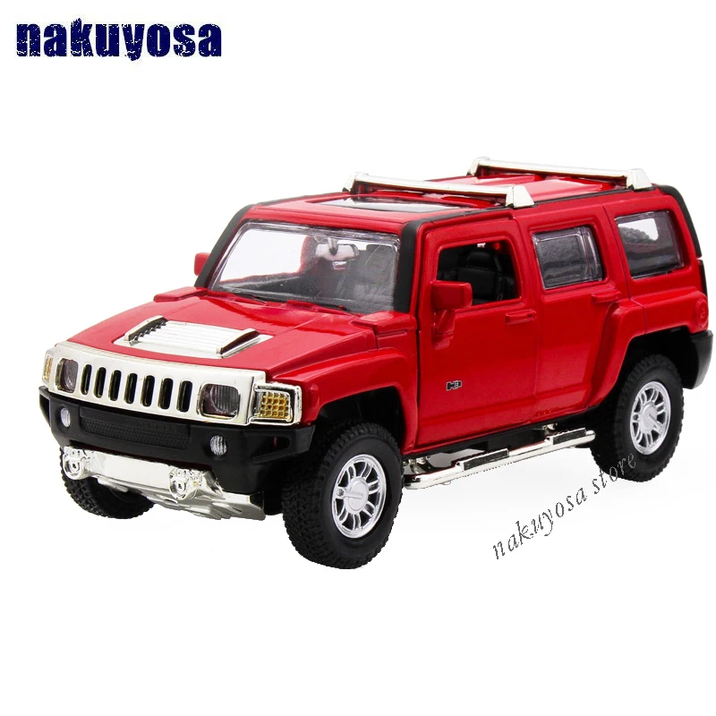 1/32 коллекционные литые MZ литые автомобили модель Hummer H3 Красный w светильник и звук откатные Автомобили Модель Игрушки для мальчиков подарки