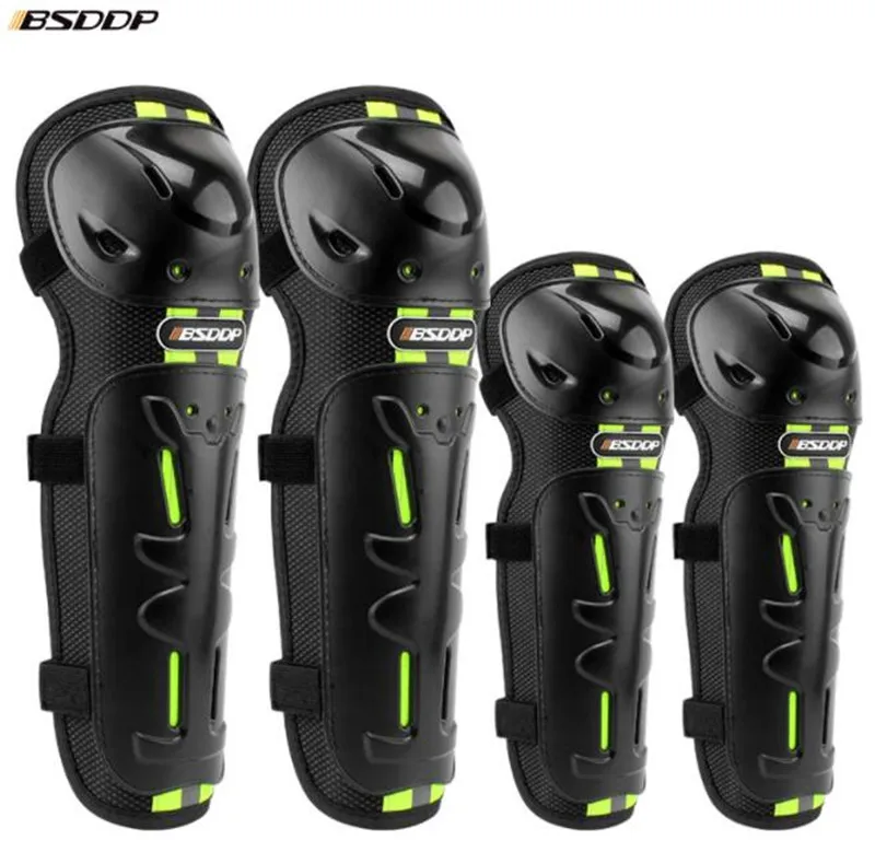 

BSDDP Motorcycle Elbow & Knee Pads Motocross Protective Gear Set Unisex Motorcycle Kneepad Riding Knee Protector Guards