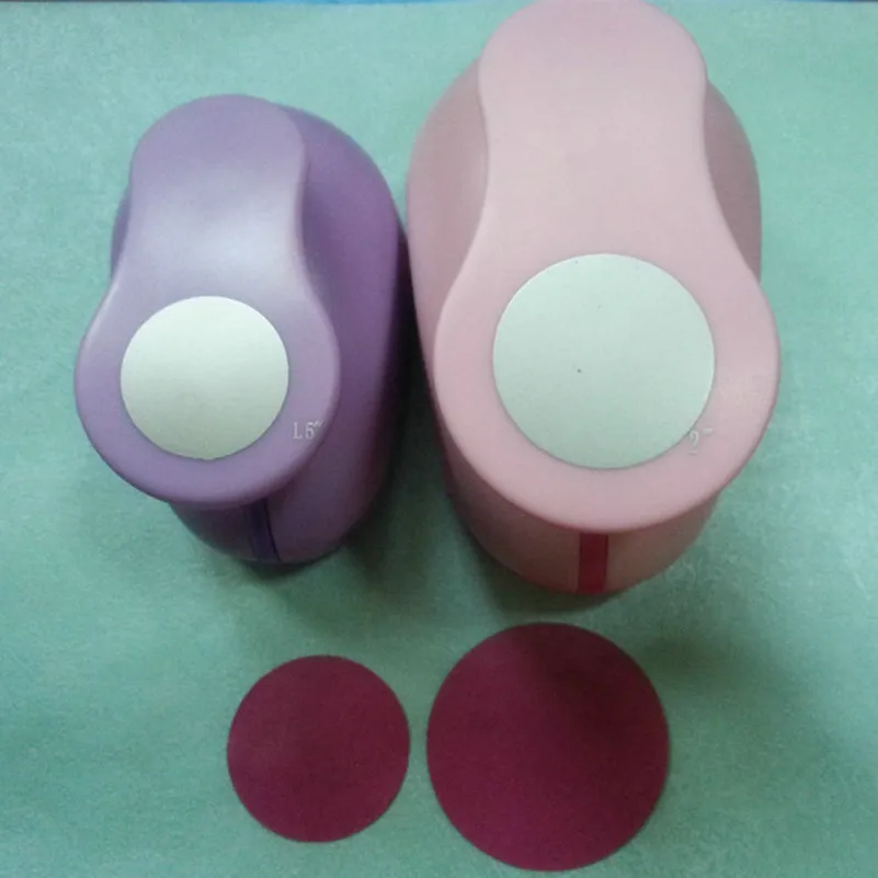 FreeShip 2pc/lot Circle(1pc 2" and 1pc 1.5")craft punch set Round Paper