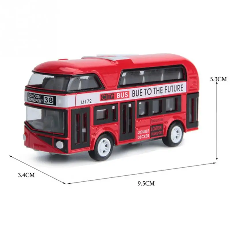 Модель автомобиля из сплава, детский 1:43 из сплава, Лондонский двухэтажный автобус