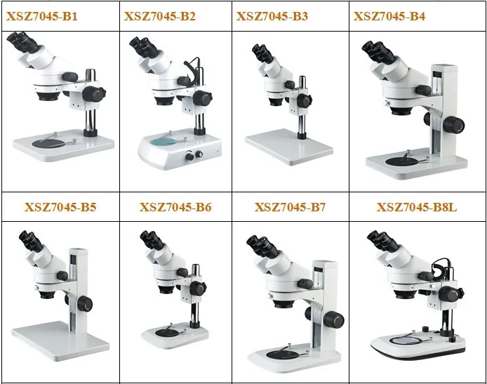 XSZ7045-B1 бинокулярный ZOOMStereo микроскоп 10X окуляр 7X-45X для ремонта мобильного телефона светодиодный PCB осмотр