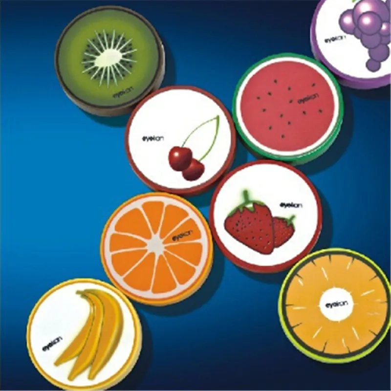 

1PC Fashion Travel Pocket Fruit Style Soak Storage Contact Lens Case Box Holder Mini Kit Container Lenses Box For Women