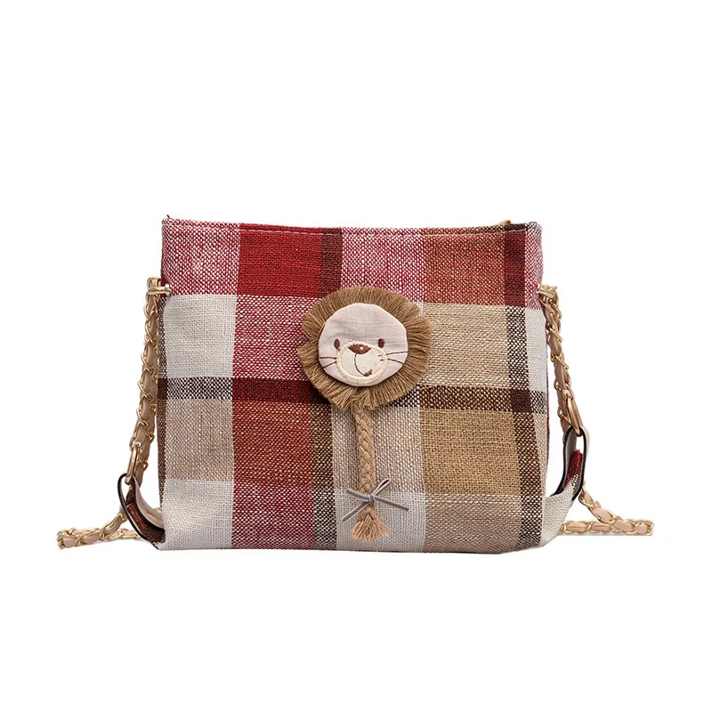 

Chain Small Bag Cute Girl Canvas Bucket Bag Texture Shoulder Shoulder Messenger Bag