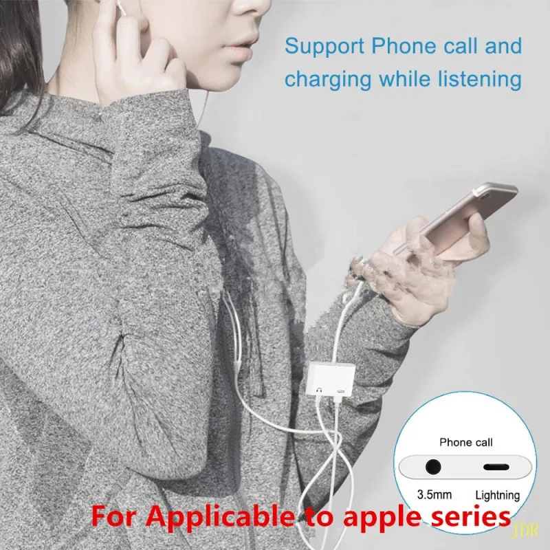 100 шт. для apple Lightning Audio Charge Adapter товары