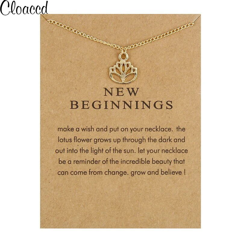 

Fashion Gold Color Purrfection Cat Ear Pendant Long Chain Necklace for Women Christmas Birthday Gifts With Card