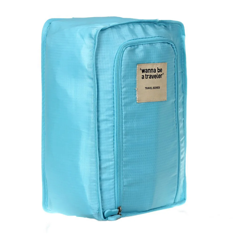 

Zipper Bag Organizer Shoes Holder Azure Waterproof Nylon Travel bag