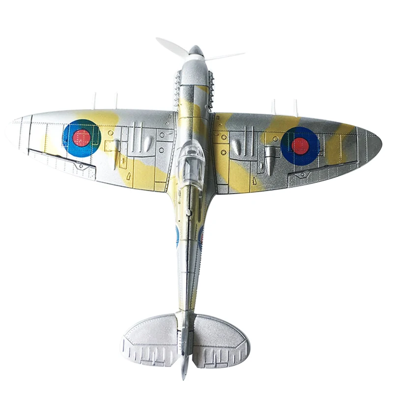 

1Pc 1:48 DIY Assemble Fighter Model Educational Toys for Children Building Tool Set Aircraft Diecast Scale Spitfire Random Color