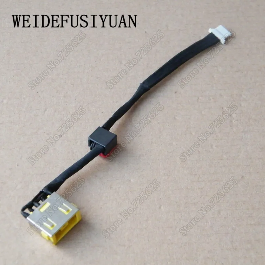 

AC DC Jack Power Plug In Charging Port Connector Socket with Wire Cable Harness Replacement for Lenovo Yoga 2 13