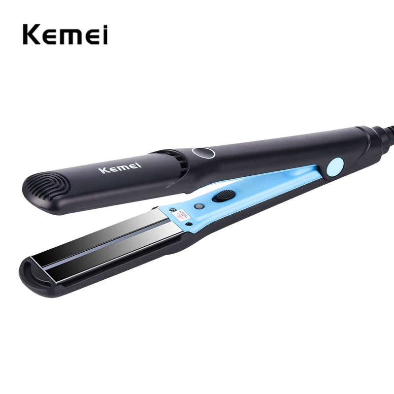 

110-220V Kemei Ceramic Hair Straightener Curling Iron Straightening Flat iron Professional Brush Hair Iron Styling Tools
