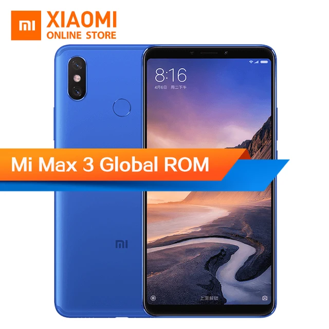 Global ROM Xiaomi Mi Max 3 6.9" 1080P Full Screen 4GB 64GB Snapdragon