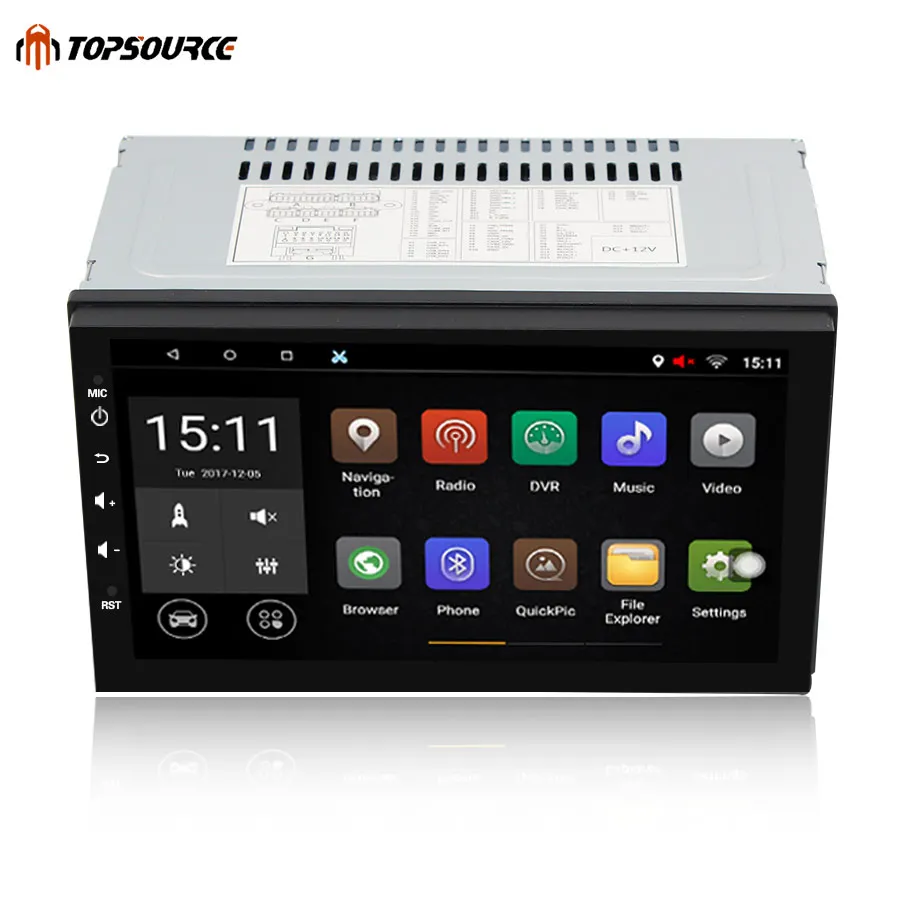 TOPSOURCE 7 Universal 2 din Android font b Car b font DVD player GPS Wifi Bluetooth