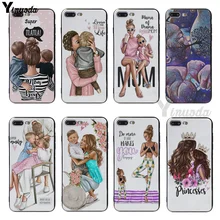 Yinuoda Mama of drama girlmom Мягкий силиконовый чехол для iphone 6 6s 6plus 6s plus 7 7plus 8 8plus 5S SE XR XS Max coque
