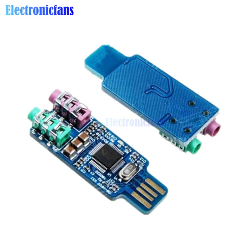 

High Quality CM108 USB Drive Free Sound Card Laptop Computer External Sound Card Module New