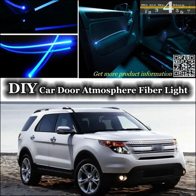 For Ford Explorer Interior Ambient Light Tuning Atmosphere Fiber For Ford Explorer Interior Ambient Light Tuning Atmosphere Fiber Optic Band Lights Inside Door Panel Illumination
