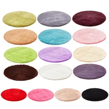 Мягкий ворсистый ковер для гостиной, пушистый круглый ковер для килим из искусственного меха, ковер для детской комнаты, Длинные Плюшевые Коврики для спальни