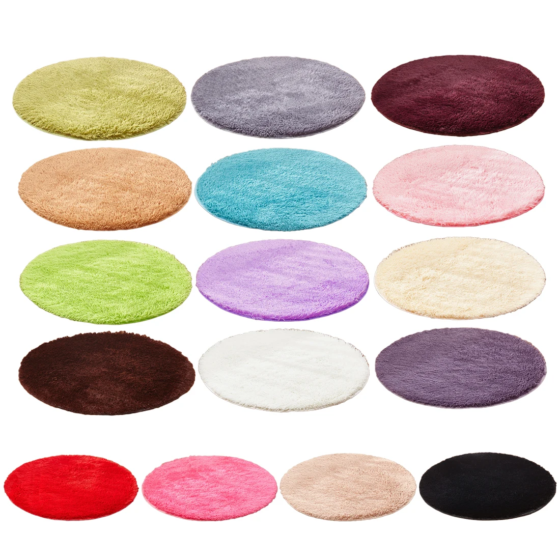 

Soft Shaggy Area Rug Living Room Fluffy Round Rug Carpet For Kilim Faux Fur Carpet Kids Room Long Plush Rugs For Bedroom