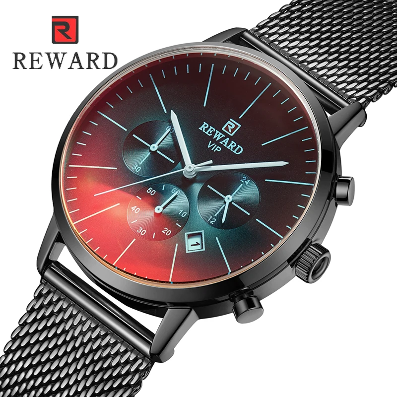 

Men Watch REWARD Top Brand Luxury Mens Watches Quartz Steel Business Casual Sports Wristwatches Male Clock Relogio Masculino New