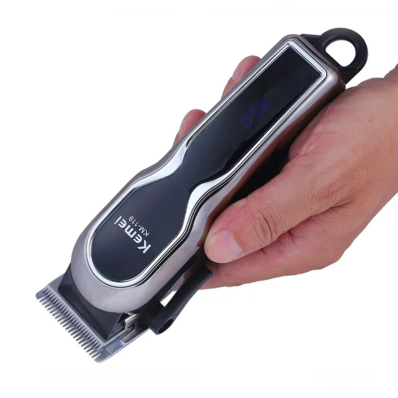Kemei профессиональная машинка для стрижки волос 100 240 В аккумуляторная