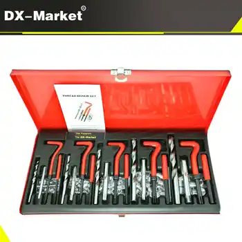131pcs thread repair set , m5 m6 m8 m10 m12 Metric thread insert repair tools with 1.5D coil , Tin suit H006-20