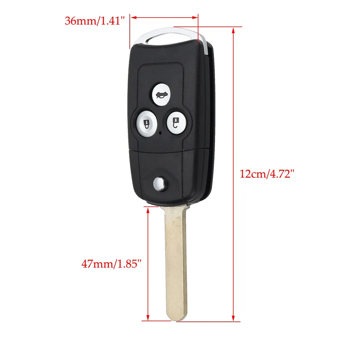 3 Buttons Car Remote Flip Key Fob Case Shell Upgrade For Honda <br />for Civic for Accord Jazz CRV-in Car Key from Automobiles