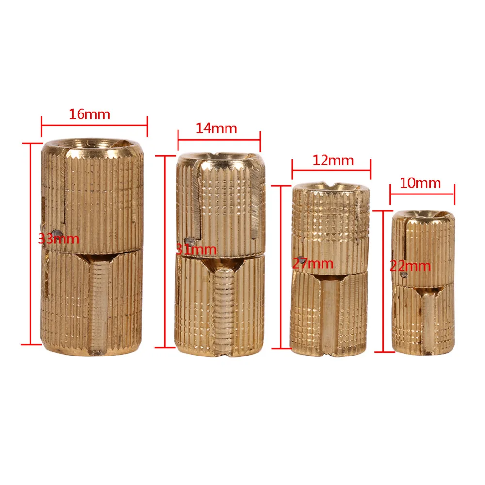 Buy New 4Pcs/Pack Copper Door Concealed Barrel